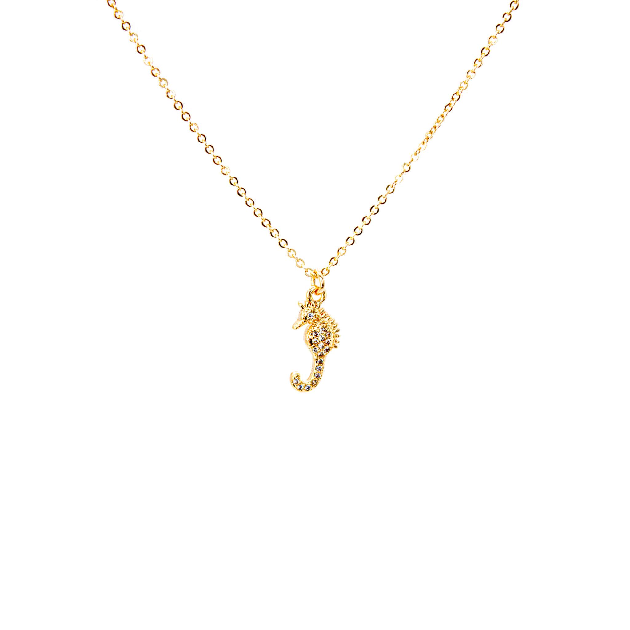 Collar baño de oro Caballito de Mar Circones